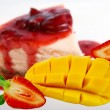 mango berry cheesecake