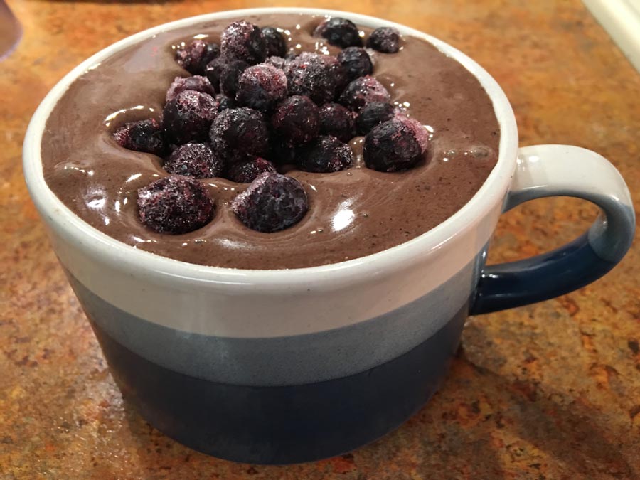Vegan Chocolate Blueberry Shakeology Recipe - Boosted Thick