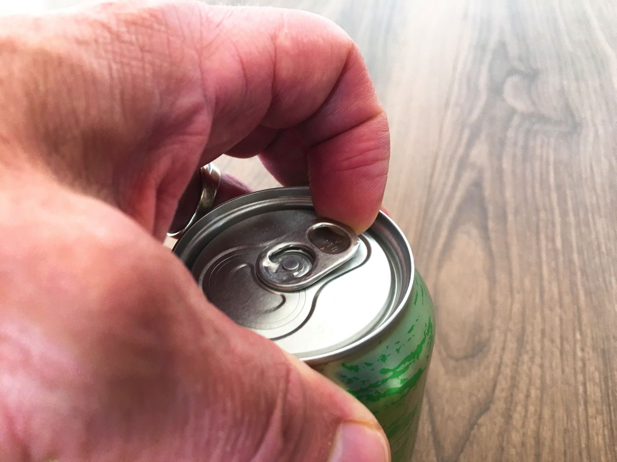 Give Up Soda Can Opening
