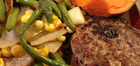 Blueberry Fennel Turkey Burgers