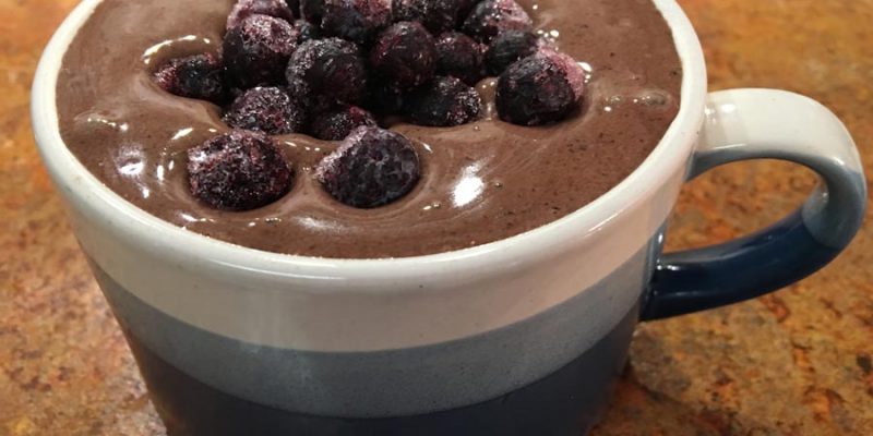 Vegan Chocolate Blueberry Shakeology - Boosted Thick